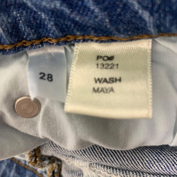 Reformation Cynthia High Rise Straight Leg Jeans Size 28 Blue 5-Button Fly - Picture 8 of 10